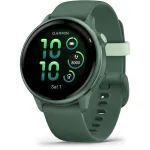 Nutikell GARMIN v&iacute;voactive 6 &ndash; spordikell, 42 mm alumiinium/pol&uuml;meer korpus, AMOLED 1,2 tolli, GPS, 5 ATM, optiline pulss, SpO2, 8 GB, roheline