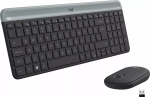 Logitech MK470 juhtmeta klaviatuur+hiir, grafiit, hiir kaasas, QWERTY US, USB