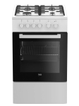 Beko FSS52020DW Vabaltseisev pliit Elektriline Gaas Valge
