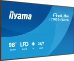 iiyama LE9864UHS-B1AG Signage Display Digitaalne siltide kuva 2.49 m (98 tolli) Wi-Fi 500 cd/m&sup2; 4K Ultra HD Must Sisseehitatud protsessor Android 24/7