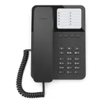 Gigaset DESK 400, Analoges Telefon, Kabelgebundenes Mobilteil, 10 Eintragungen, Schwarz - Gigaset DESK 400. Typ: Analoges Telefon