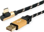 ROLINE 11.02.9062 USB-kaabel 3 m USB 2.0 USB A USB C Must - Kuldne (11.02.9062)