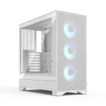 Fractal Design Pop 2 Air Valge TG RGB Midi Tower arvutikorpus &mdash; ATX/Micro‑ATX/Mini‑ITX, karastatud klaas, 3x120 mm esiventilaatorid