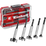 Forstneri puuritera komplekt Einhell-KWB 5 tk, punane/l&auml;bipaistev, 1/4-tolline vars, M-CASE (MPN 706003)