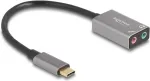 V&auml;line USB-helikaart DELOCK 67071 &mdash; 16-bitine, 48 kHz, 3,5 mm k&otilde;rvaklapid, alumiiniumkorpus, 0,15 m kaabel