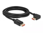 DisplayPort kaabel DeLOCK 8K 60 Hz 3 m isane sirge &ndash; isane 90&deg; nurgaga