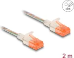 DeLOCK RJ45 Cat.6A U/UTP &otilde;huke v&otilde;rgukaabel 2m l&auml;bipaistev