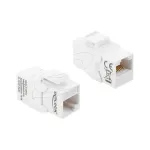Delock 90991 Keystone'i &uuml;hendusmoodul RJ45 pesa - RJ45 pesa Cat.6A, varjestamata, valge