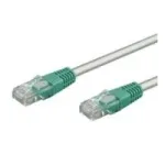 Wentronic Goobay CAT 6 rist&uuml;hendusega patch-kaabel, U/UTP, hall, roheline, hall-roheline, 1 m - CCA vasksegu materjal (68471)
