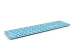 Rapoo E9800M klaviatuur Kodu RF-juhtmevaba Bluetooth QWERTZ Saksa Sinine