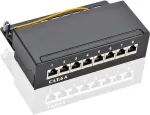 Goobay 62065 - RJ-45 - Cat6a - S/FTP (S-STP) - 22/26 - must - raamipaigaldus (62065)