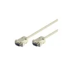 Wentronic Goobay &uuml;henduskaabel D-SUB, hall, 2 m - D-SUB/RS-232-pistik (9-kontaktiline) > D-SUB/RS-232-pistik (9-kontaktiline) (50549)