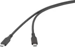 Renkforce USB-kaabel USB4 USB-C-pistik Must RF-6830438 (RF-6830438)