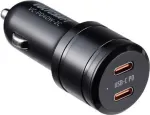 VOLTCRAFT VC-PD40W-2C VC-13431420 USB-laadija s&otilde;idukile v&auml;ljundvool (max) 3 A 2 x USB-C&reg; USB Power Delivery (USB-PD) (VC-13431420)