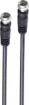 shiverpeaks &reg;-BASIC-S--Satelliidi &uuml;henduskaabel, F-pistik - F-pistik, 100% varjestatud, keskne kontakt, > 100 dB, must, 1,5m (BS80092-128S)