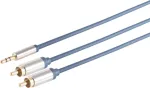 ShiverPeaks stereokaabel 2x RCA (Cinch) - 3,5 mm pistik, 1,5 m, mudel 30832-MHQ-&otilde;huke