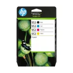 HP 953 4-pakk must/ts&uuml;aan/magenta/kollane originaaltindikassetid