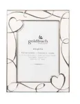 Goldbuch Hearts Picture Frame - Metal - Beige/White - Tabletop - 10x15 cm - Rectangular
