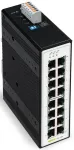 WAGO 852-1106 Industrial Unmanaged Gigabit Ethernet Switch, 8-Port, 10/100/1000 Mbps, DIN-Rail Mount