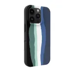 Evelatus Apple iPhone 16 Pro Multi-Colored Silicone Case With MagSafe Aqua Blue