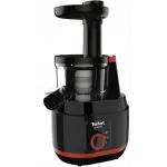 Tefal Juiceo ZC150838 aeglane mahlapress, 150 W, 0,8 l viljalihamahuti, must/punane