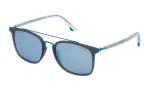 POLICE SPL58354M20P Unisex P&auml;ikeseprillid - Must atsetaatraam, Hallid polariseeritud l&auml;&auml;tsed, 54mm