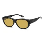 Polaroid Ancillaries PLD9020S71C Unisex P&auml;ikeseprillid - Must raam, Hallid polariseeritud l&auml;&auml;tsed