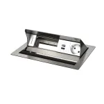 Kindermann CP Standard&sup2; VA 4f. lauapaneel 1x Schuko pistikupesa, 1x USB-A laadimisport, VGA, heli, must