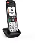 Gigaset EASY 500HX analoog-/DECT-lauatelefon k&otilde;neeristusega must, h&otilde;bedane