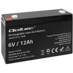 Qoltec AGM Aku 6V 12Ah Hooldusvaba Pika Elueaga UPS-ile, Kaaludele, Kassaregistritele