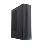 Akyga AK-302-01BL SFF arvutikorpus, Micro ATX / Mini ITX, USB-C + 2x USB 3.0 + USB 2.0, toiteplokita, must