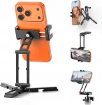 ULANZI SK29 Magic Arm Phone Tripod Mount with Arca-Swiss Quick Release Plate, 1/4 inch Thread, Cold Shoe, Black
