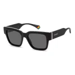 POLAROID PLD6198SX807 Unisex Ristk&uuml;likukujulised P&auml;ikeseprillid Havana Raamiga Hallid Polariseeritud L&auml;&auml;tsed 52mm