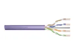 DIGITUS Cat.6 U/UTP B2ca paigalduskaabel, AWG23/1, LSOH, 500m, lilla, rull