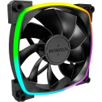 Ventilaator Montech RX120 PWM 12 cm Must 720&ndash;1760 RPM Rifle Bearing