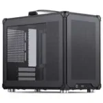 Jonsbo C6 MAX arvutikorpus, mini korpus, Micro-ATX, karastatud klaas - must