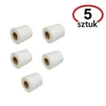 Termosildid BESTPAK 32&times;25 mm, HotMelt-liim &mdash; 5 rulli 1000 tk (kokku 5000), valge