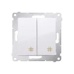KONTAK-SIMON Simon 54 Intermediate Switch Module, White, 10AX 250V, Spring Terminals