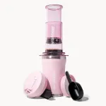AeroPress Go Plus kohvimasin roosa termokruusiga 475 ml