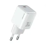 USAMS X-ron Series 30W USB-C PD3.0 seinadapter, valge (EL pistik) - US-CC186