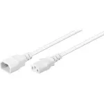 Wentronic Goobay k&uuml;lma seadme pikenduskaabel C14&ndash;C13, 1 m, valge 97582