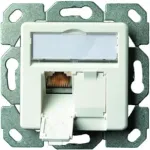 TELEG&Auml;RTNER J00020A0523 AMJ-S Cat.6A varjestatud s&uuml;vispaigaldusega RJ45 pesa, 2-porti, puhtvalge
