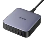 Ugreen 200W GaN laadija, 4x USB-C, 2x USB-A, must