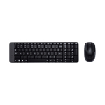 Logitech MK220 juhtmeta klaviatuuri ja hiire komplekt, 2,4 GHz, 920-008318, must