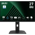 MSI PRO MP275PG 27-tolline monitor, Full HD 1920x1080, IPS, 100 Hz, 1 ms MPRT, HDMI, DisplayPort, D-Sub (VGA), 2x 2 W k&otilde;larid, Adaptive-Sync, kallutus/p&ouml;&ouml;ramine/k&otilde;rguse reguleerimine/pivot, VESA 100x100, TUV, Kensington, must