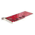 StarTech.com Quad M.2 PCIe adapterkaart, PCIe x16 kuni neljakordne NVMe v&otilde;i AHCI M.2 SSD, PCI Express 4.0, 7,8 GBps/draiv, n&otilde;utav bifurkatsioon, &uuml;hildub Windows/Linuxiga