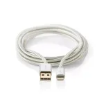 Mobiiltelefoni kaabel Nedis CCTB39300AL30 Alumiinium 3 m USB A Lightning