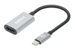 Manhattan 153973 USB-C &ndash; HDMI adapter, 4K 60 Hz, alumiinium, Space Grey