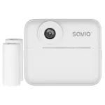 Kiirtr&uuml;kiga lastekaamera SAVIO AN-01, valge, 2,4-tolline LCD, MicroSDHC kuni 32 GB, USB-C, 1200 mAh aku, sisseehitatud v&auml;lklamp puudub