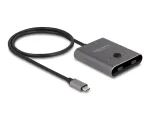 DeLOCK 11500 USB 10 Gbps USB Type-C l&uuml;liti 2-le 1, kahesuunaline, 8K